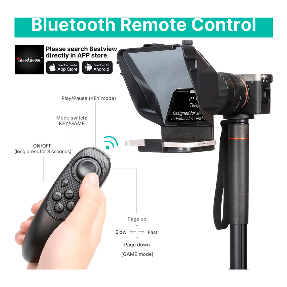 Ulanzi PT-15 Teleprompter Para Cámaras, Teléfonos y Accesorios 22