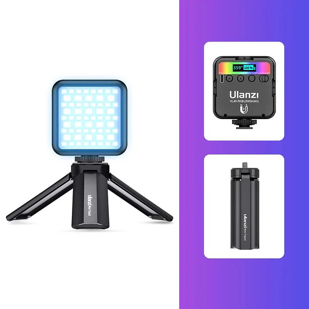 Ulanzi VL49 RGB Lámpara Led Múltiples Colores, Con Imán 14