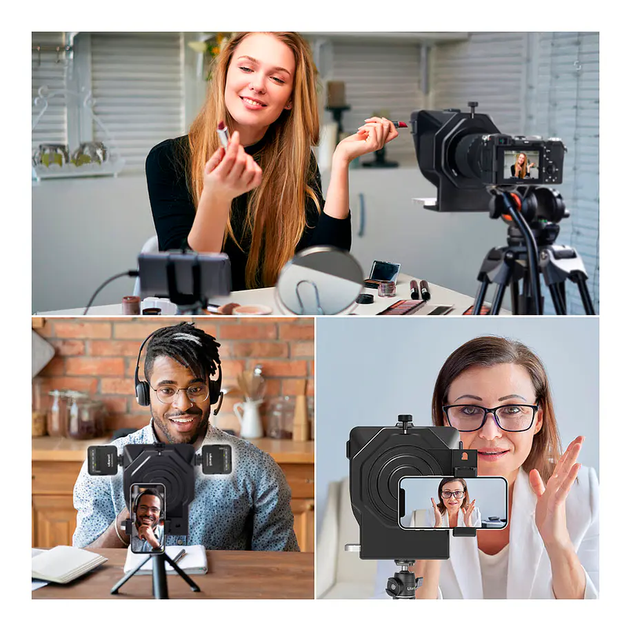 Ulanzi PT-15 Teleprompter Para Cámaras, Teléfonos y Accesorios 25