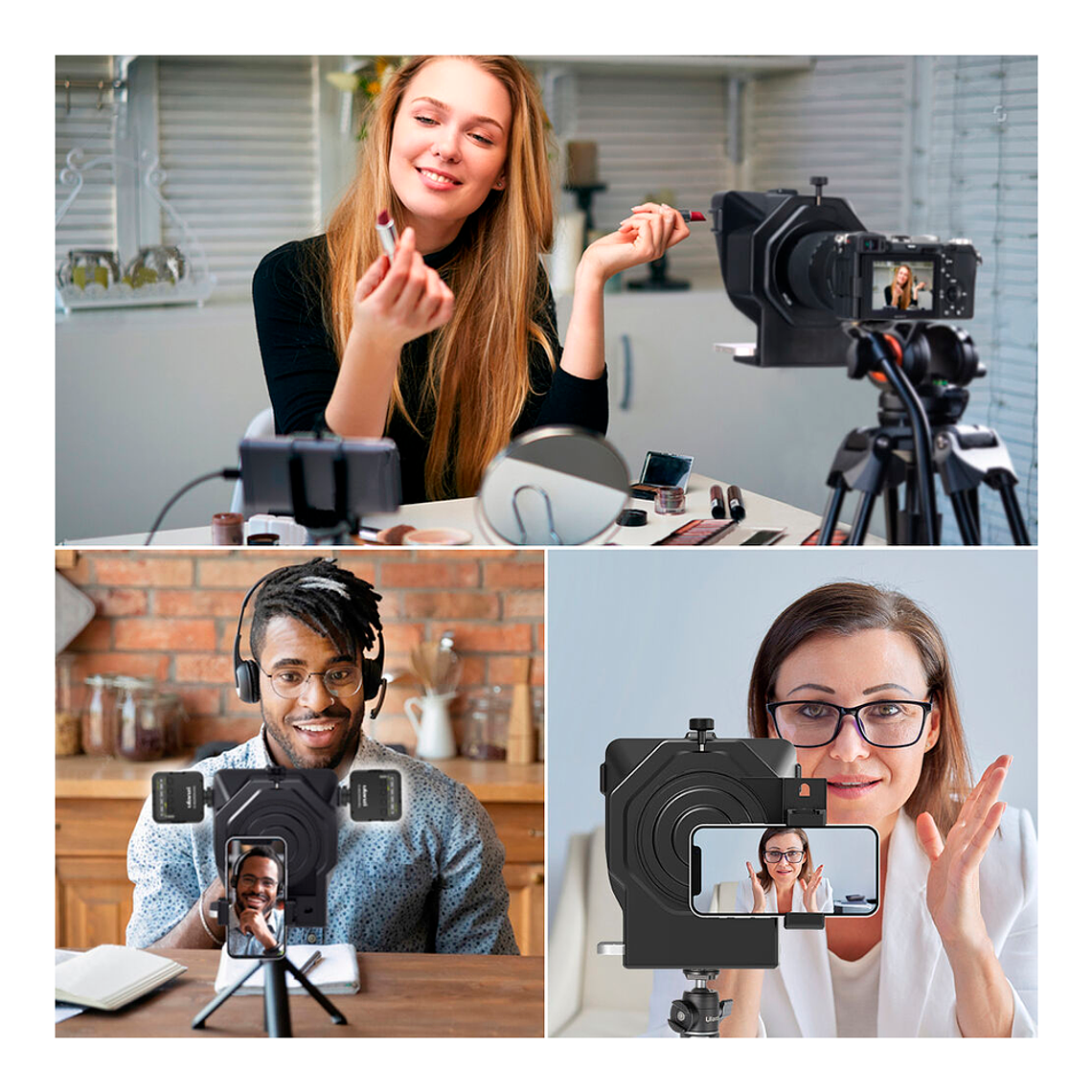 Ulanzi PT-15 Teleprompter Para Cámaras, Teléfonos y Accesorios 25