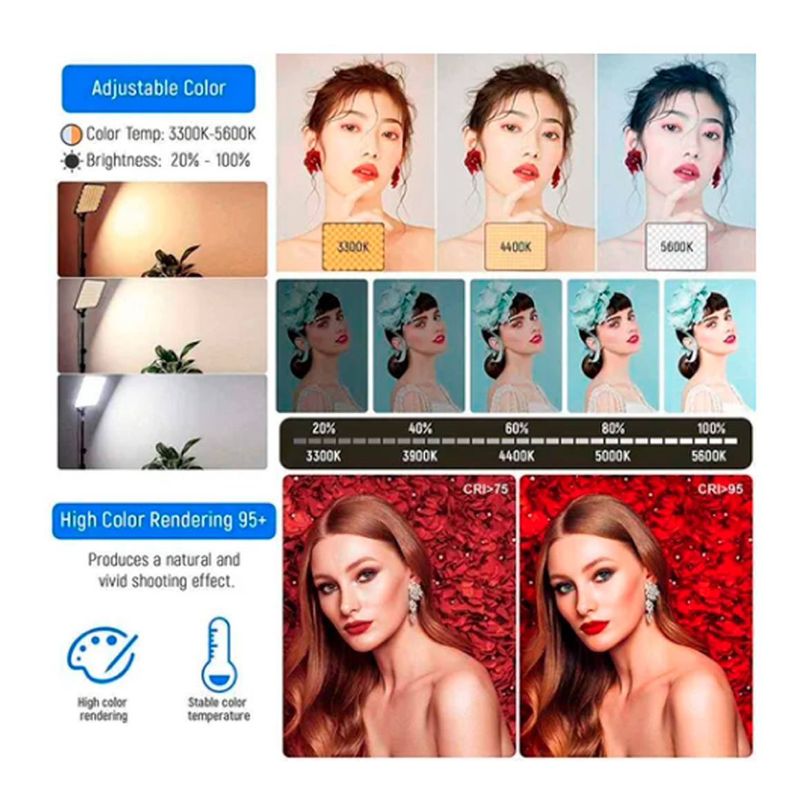 Viltrox Kit 2 Luces LED VL-200T 30W Dimmable 2