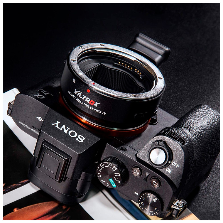 Viltrox EF-NEX IV  Adaptador para lentes de montura EF de Canon para cuerpo montura E de Sony 3