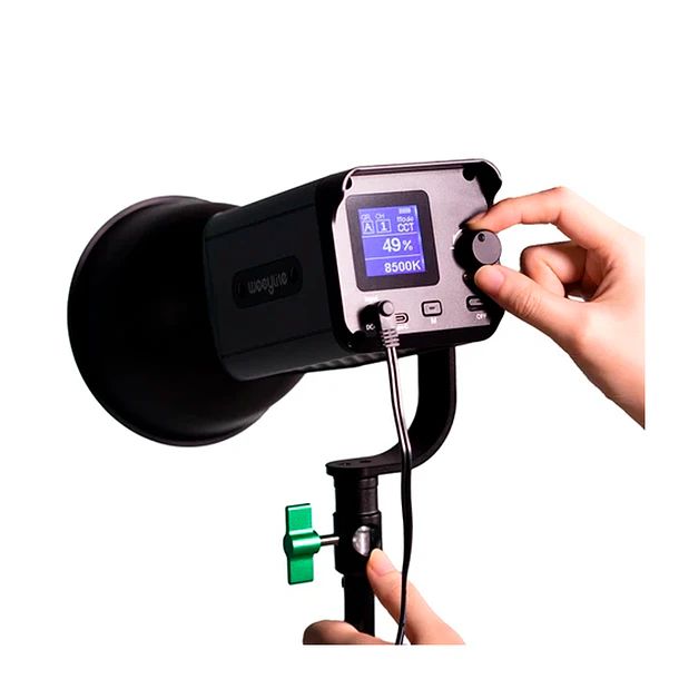 Weeylite Ninja 200 Cañón Luz Led continua 60W Con Adaptador Montura Bowens 6