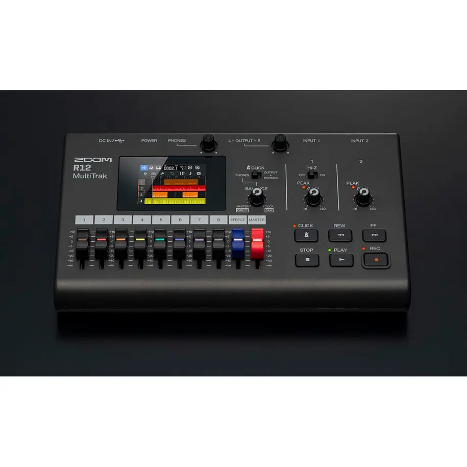 Zoom R12 Grabadora Multipistas y Controlador, 2 Entradas / 8 Pistas 7
