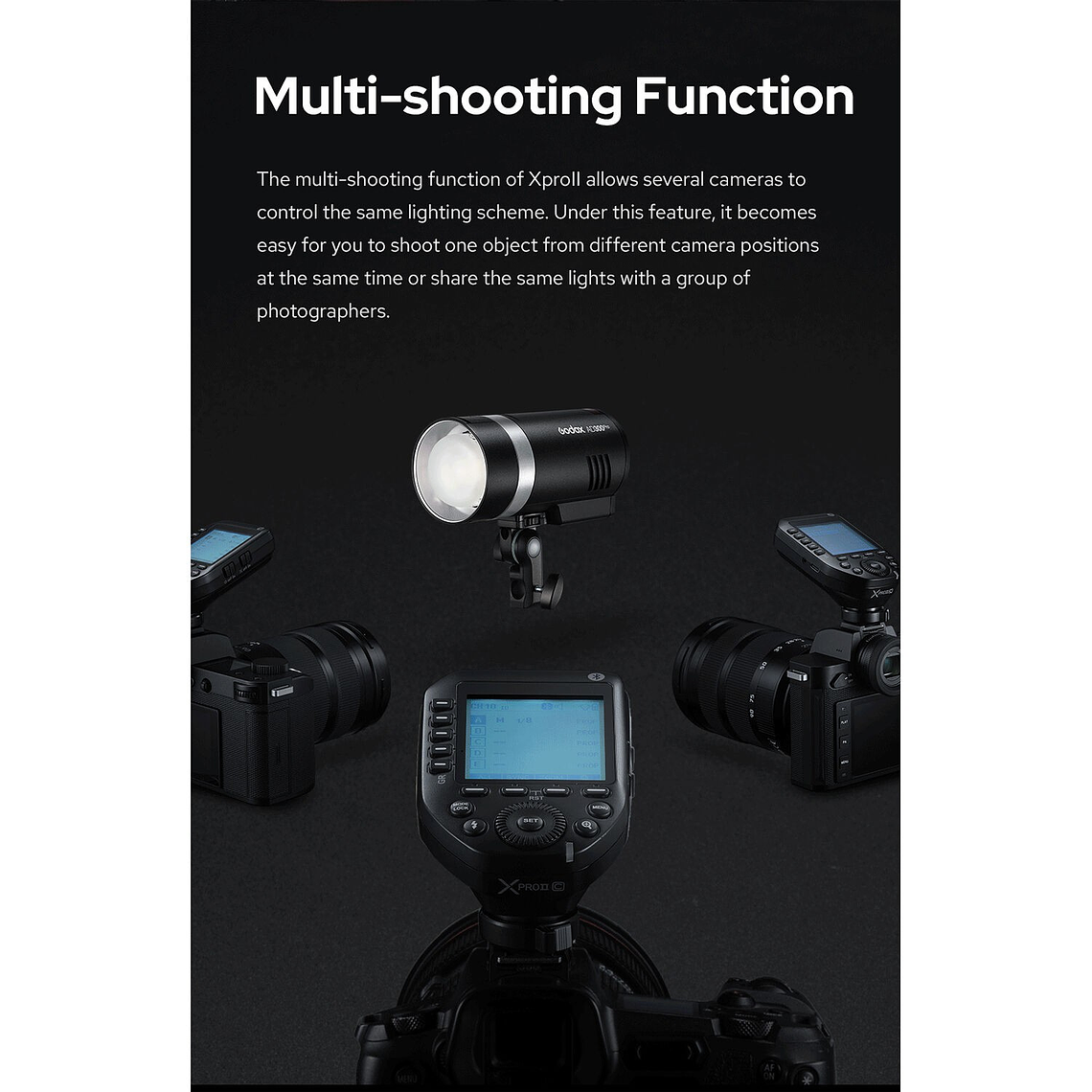 Godox XproIIS  Trigger TTL, HSS, Bluetooth Para Sony 10