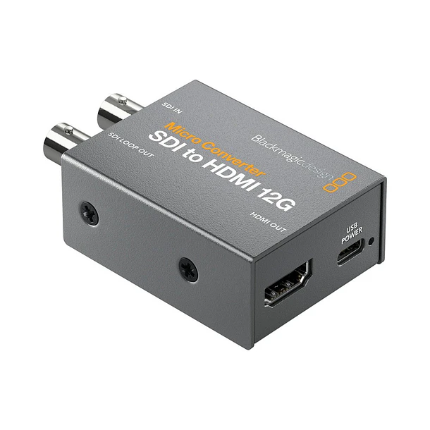 Blackmagic Design Micro Converter SDI to HDMI 12G  (con fuente  de poder) 1