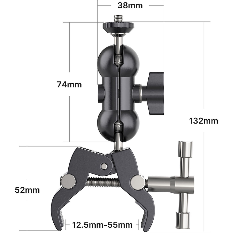 R093 Ulanzi Super Clamp Pinza Con Brazo Articulado 14
