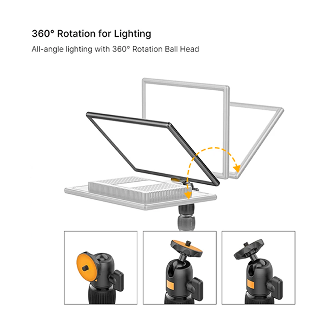 Vijim LS01 Soporte de Escritorio Para Luces o Accesorios 9