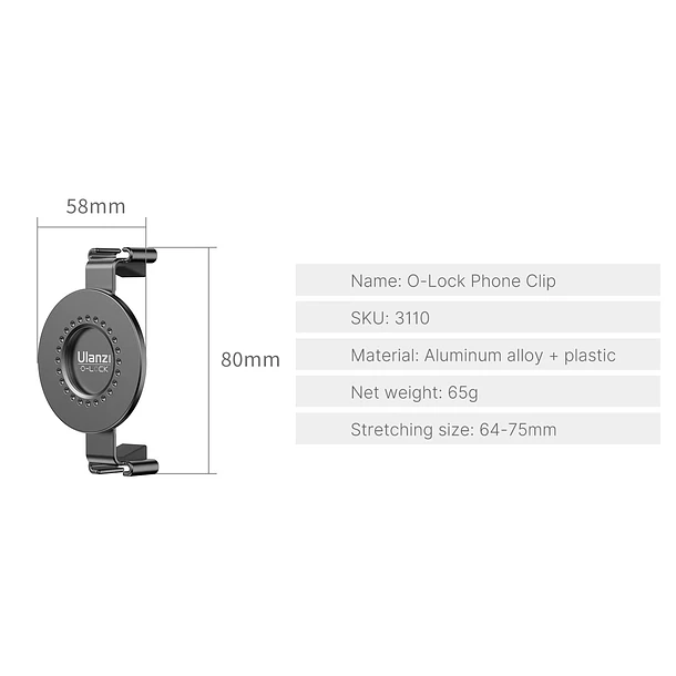 Ulanzi O-LOCK Soporte Para Teléfonos 11
