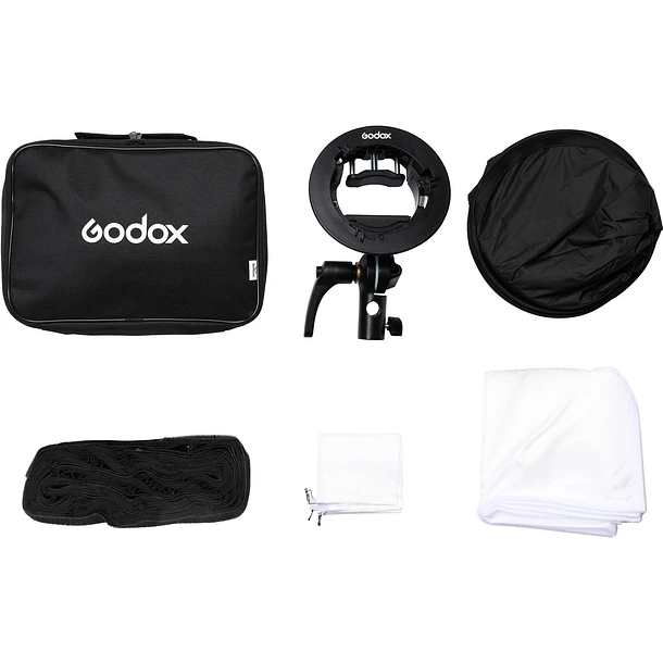 Godox Softbox 60x60 Con Grid+ Adaptador Bowens  Para Flash Cabeza Rectangular y Redonda 7