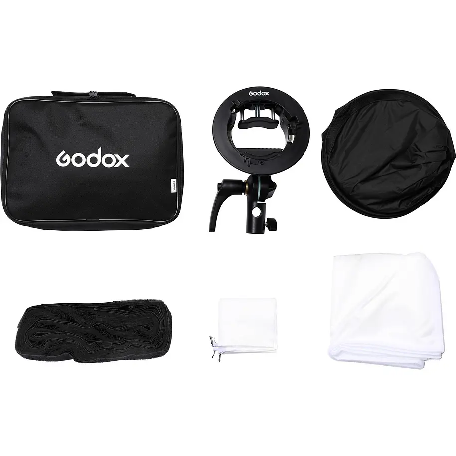 Godox Softbox 60x60 Con Grid+ Adaptador Bowens  Para Flash Cabeza Rectangular y Redonda 7