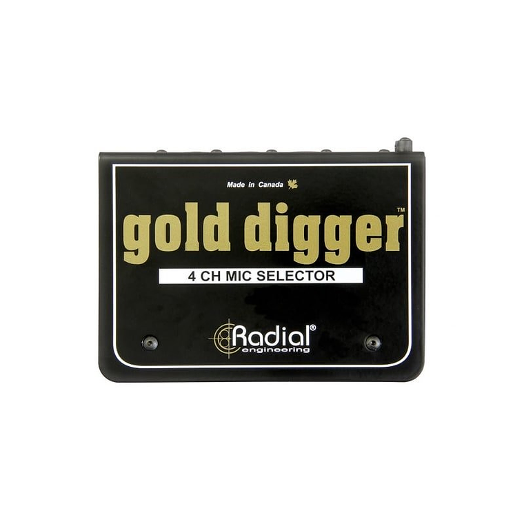 Radial Gold Digger - Selector de micrófono de 4 canales 1