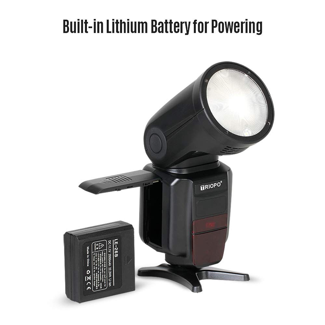 Triopo R1 Flash Cabeza Redonda, TTL, 2.4G, Para Canon Y Nikon 2