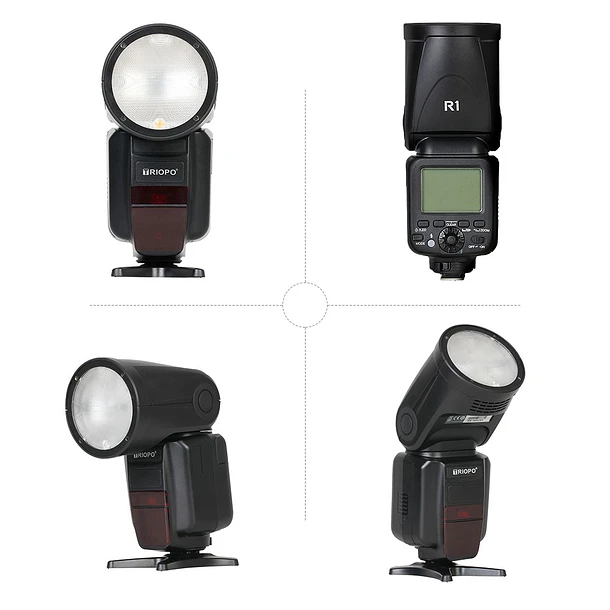 Triopo R1 Flash Cabeza Redonda, TTL, 2.4G, Para Canon Y Nikon 3