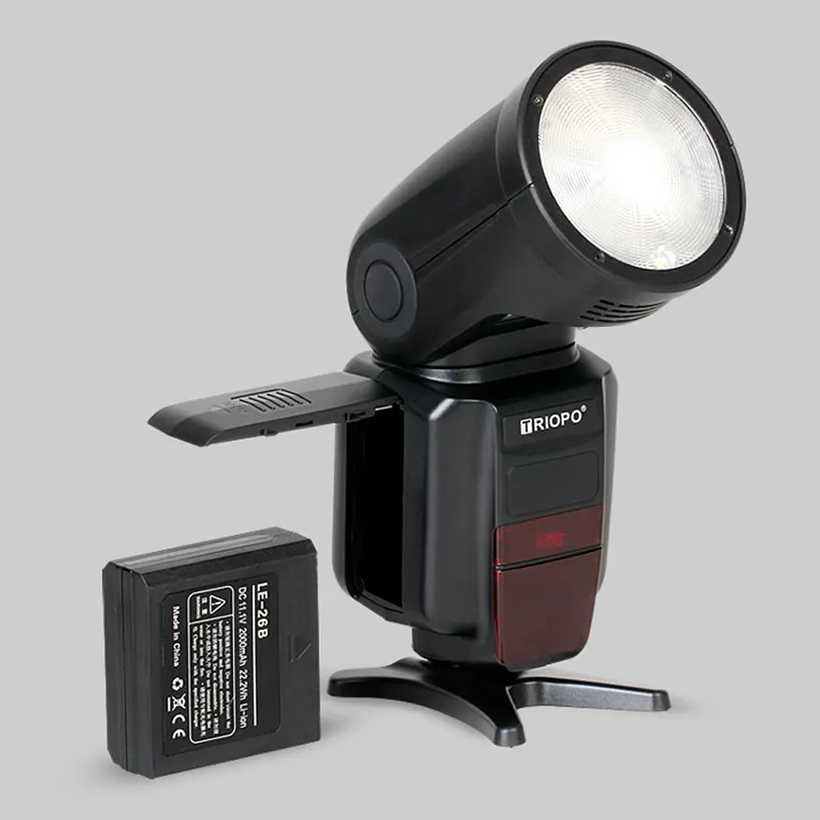 Triopo R1 Flash Cabeza Redonda, TTL, 2.4G, Para Canon Y Nikon 7