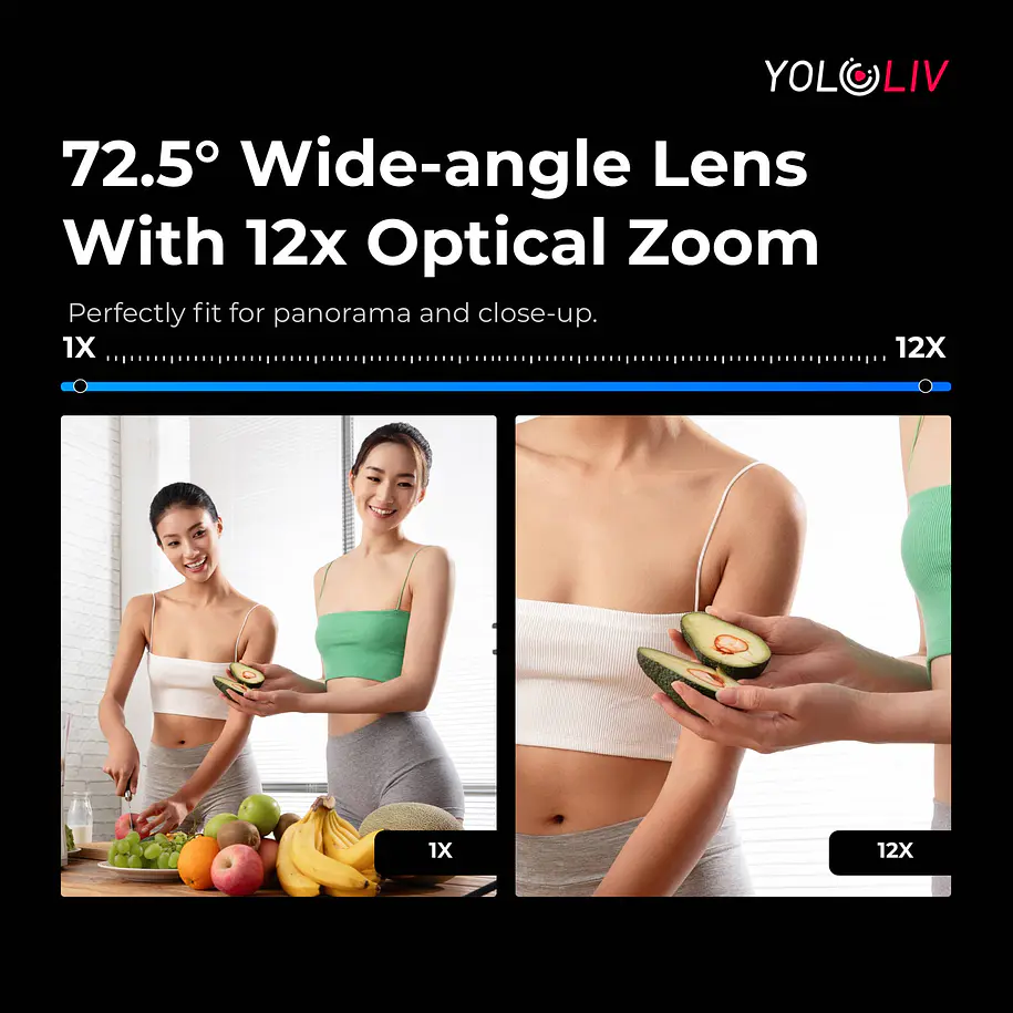 Yololiv Verticam 1080p Live Streaming Cámara PTZ  Vertical - Zoom Óptico 12X 13