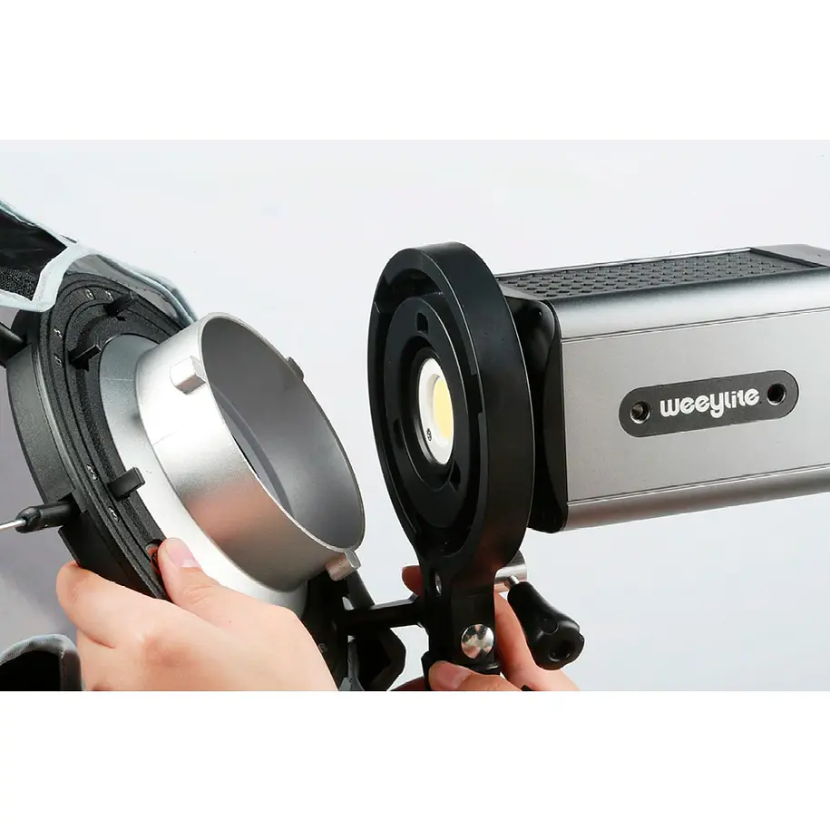 Weeylite Ninja 200 Cañón Luz Led continua 60W Con Adaptador Montura Bowens 18