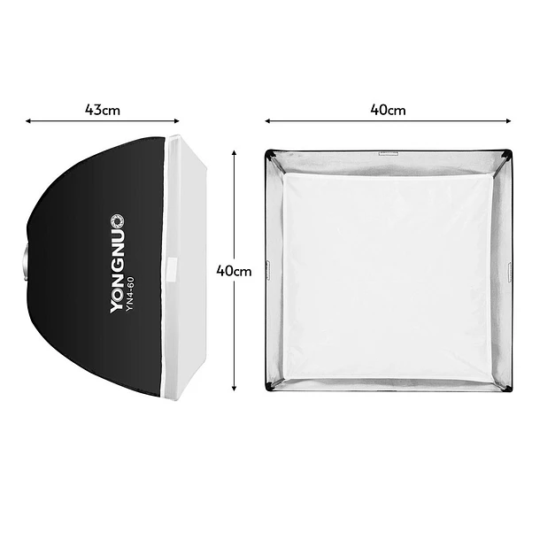 Yongnuo YN4-60 Softbox de 60x60 cm Montura Bowens 10