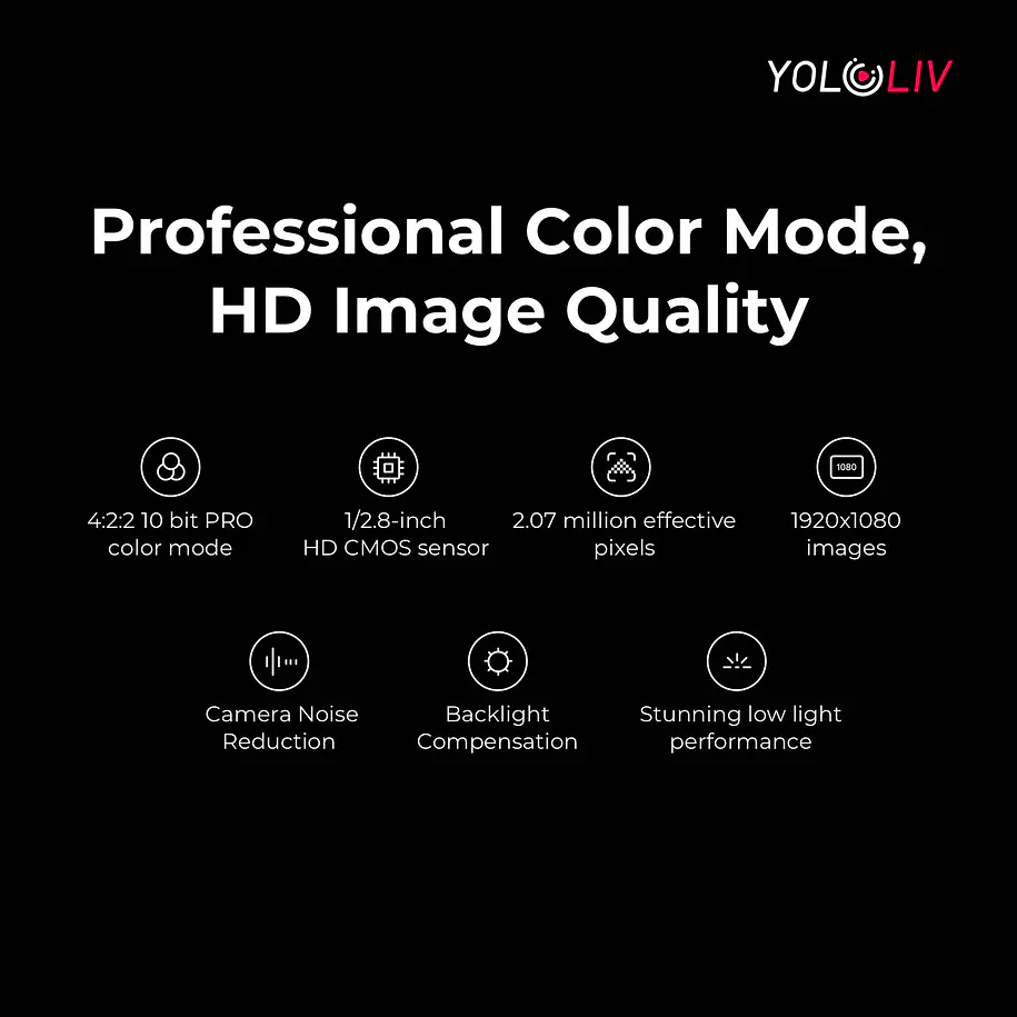 Yololiv Verticam 1080p Live Streaming Cámara PTZ  Vertical - Zoom Óptico 12X 14