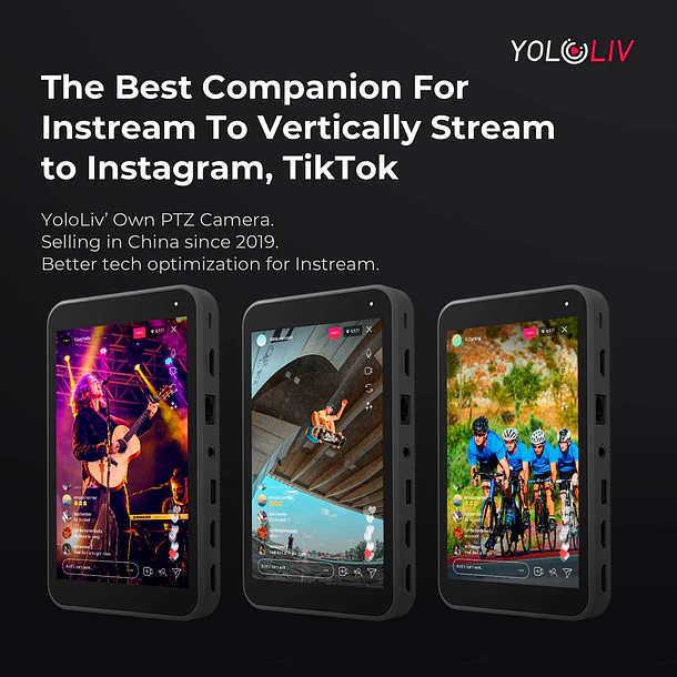 Yololiv Verticam 1080p Live Streaming Cámara PTZ  Vertical - Zoom Óptico 12X 16