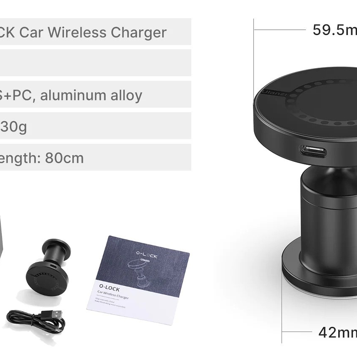 Ulanzi O-Lock Soporte Para Automóvil (Requiere Accesorio Para Funcionar) 8