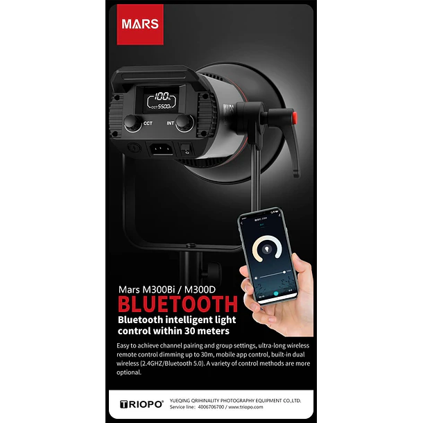Triopo M300Bi Mars Cañon Led 300W Muy Silencioso 3