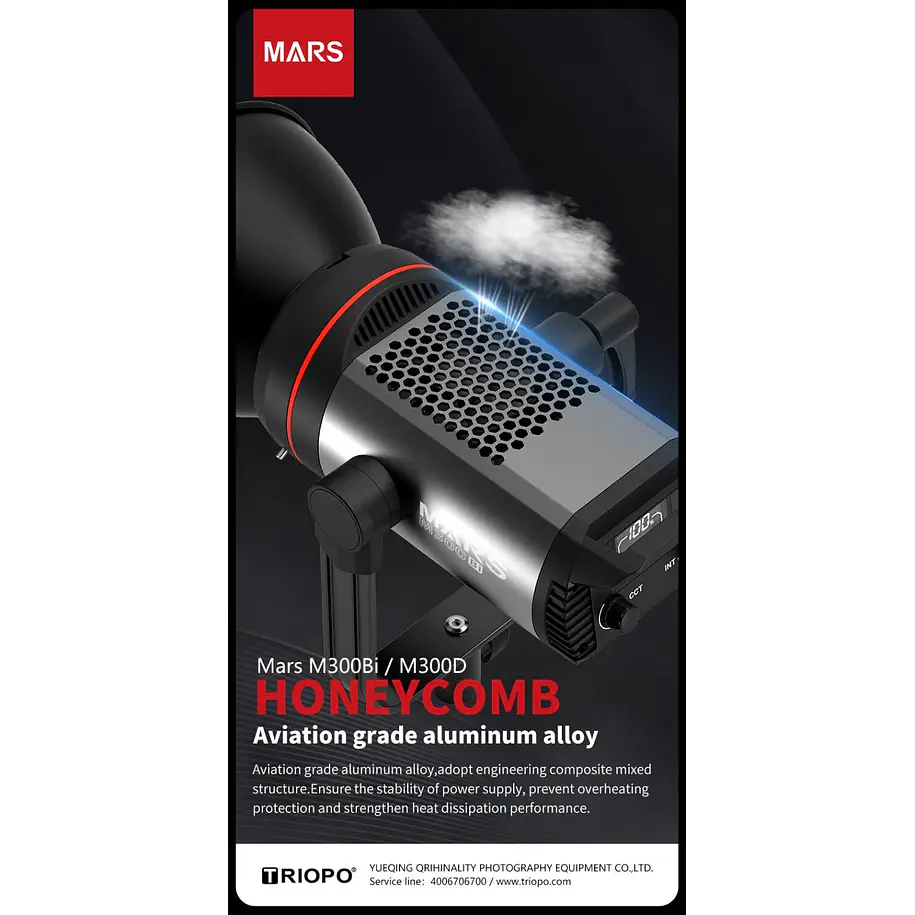 Triopo M300Bi Mars Cañon Led 300W Muy Silencioso 4