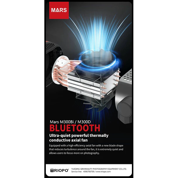 Triopo M300Bi Mars Cañon Led 300W Muy Silencioso 6