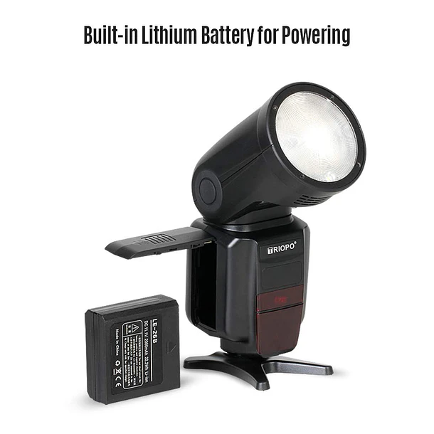 Triopo R1 Flash Cabeza Redonda, TTL, 2.4G, Para Sony 2