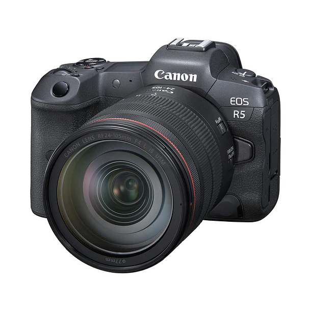 Canon EOS R5 con lente de 24-105 mm f / 4L Cámara digital sin espejo 5