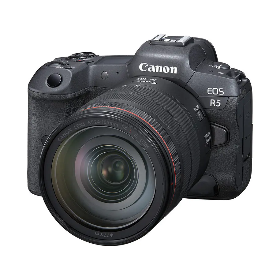 Canon EOS R5 con lente de 24-105 mm f / 4L Cámara digital sin espejo 5