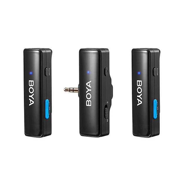 BOYA BOYALINK Sistema de micrófono inalámbrico doble con diseño todo-en-uno 19