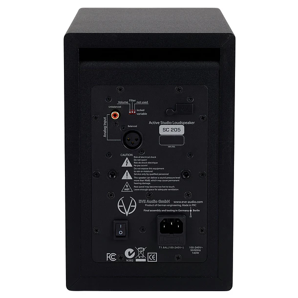 Eve Audio SC205 - Monitor de estudio activo de 2 vías de 5