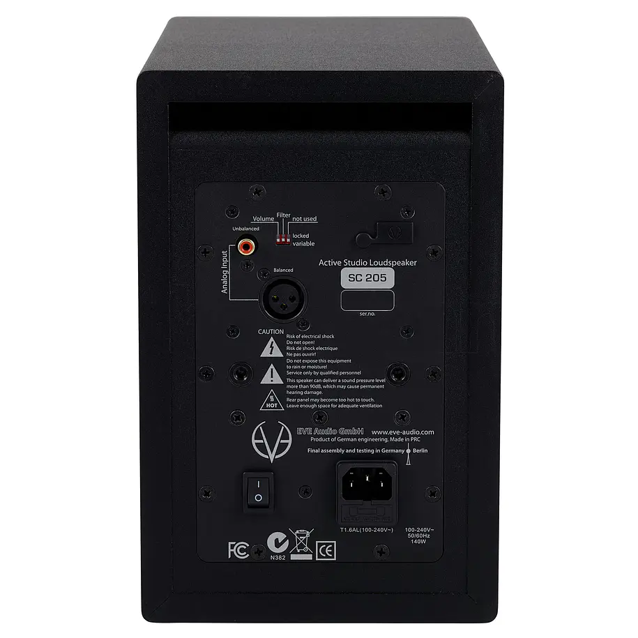 Eve Audio SC205 - Monitor de estudio activo de 2 vías de 5