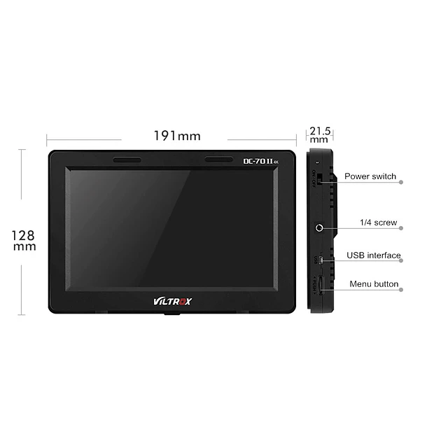 Viltrox DC-70 II 4K Monitor Hdmi Para Cámaras 11