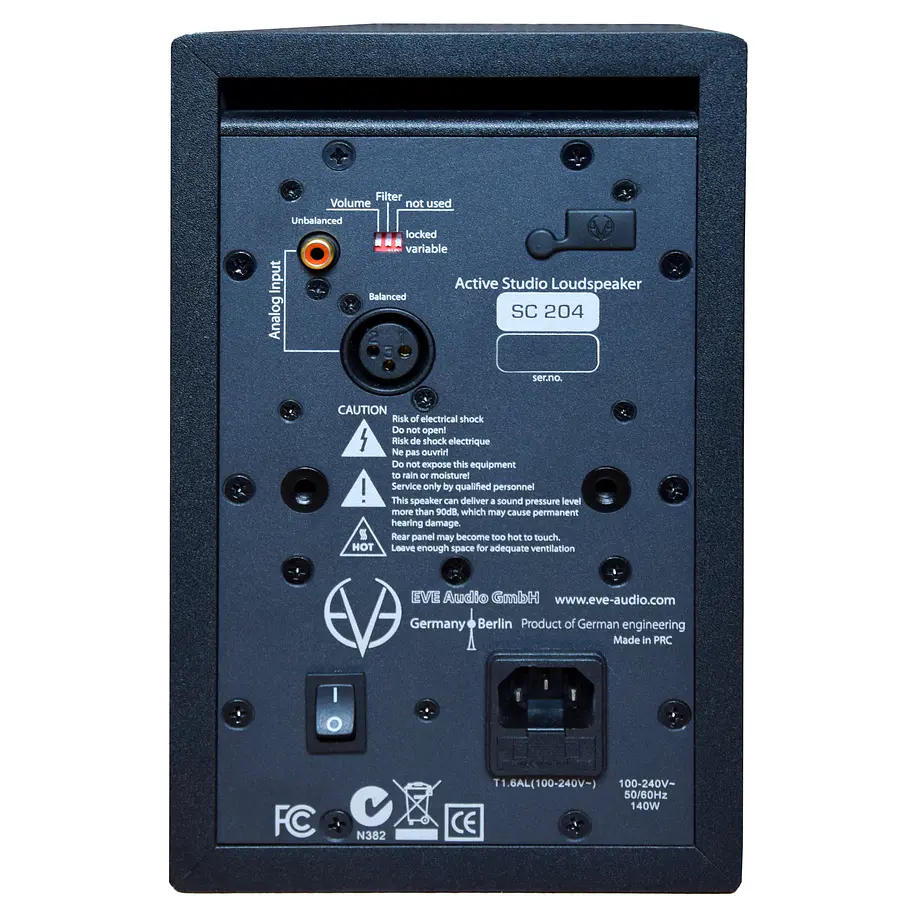 EVE Audio SC204 - Monitor de estudio activo de 2 vías de 4