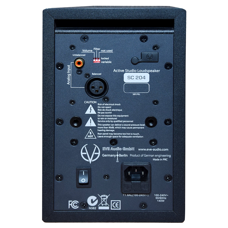 EVE Audio SC204 - Monitor de estudio activo de 2 vías de 4