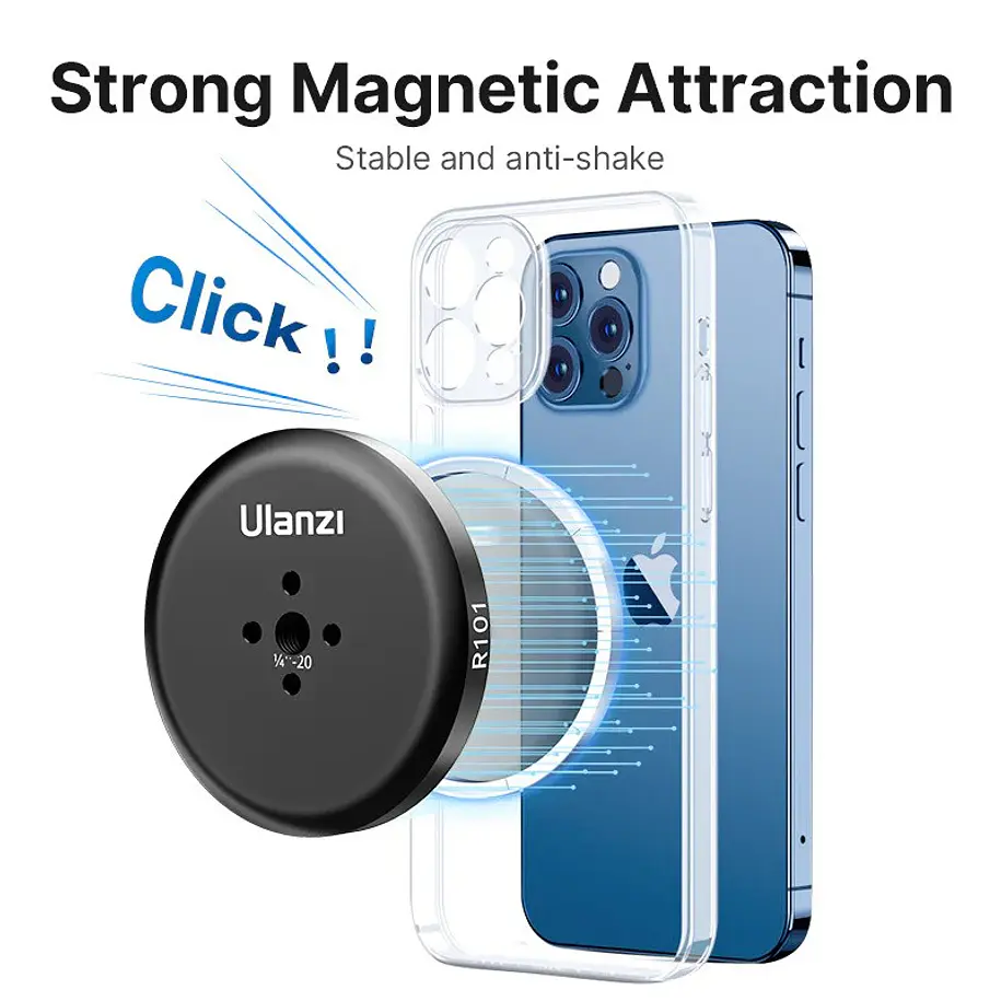 Ulanzi R101 MagSafe Soporte de Teléfonos Magnético Para Trípodes 11
