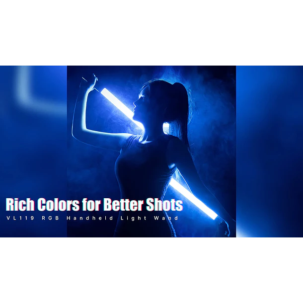 Ulanzi VL119 RGB Espada Led 50 cm Multicolor y Multiples Efectos 4