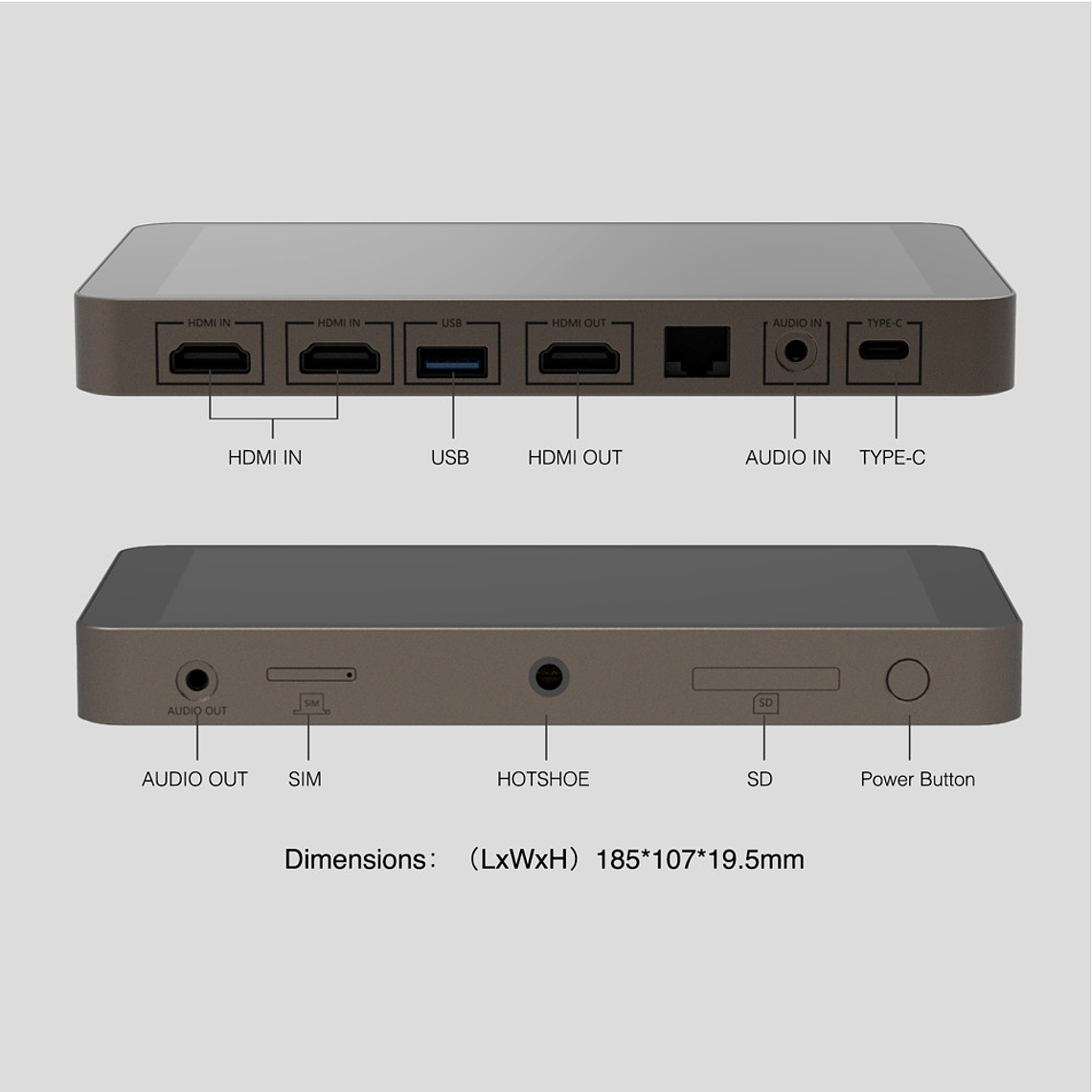 YoloLIV YoloBox, codificador, conmutador, monitor y grabador de transmisión en vivo multicámara todo en uno portátil 13