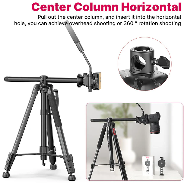 Ulanzi U-Select VT-02 Trípode Para Fotografía y Video 90 Grados 11