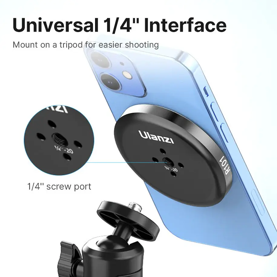 Ulanzi R101 MagSafe Soporte de Teléfonos Magnético Para Trípodes 15