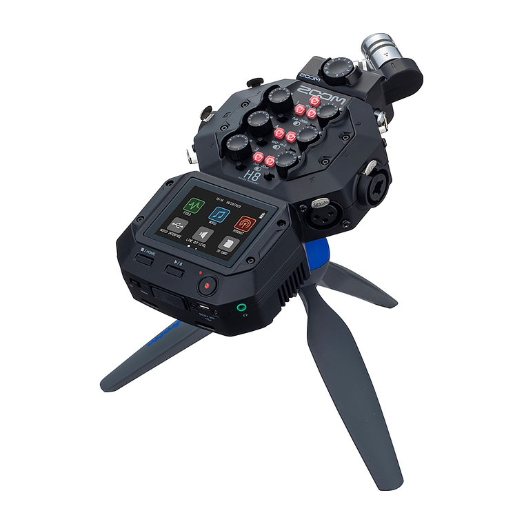 Zoom H8 Grabadora de audio portátil de 8 entradas / 12 pistas 7