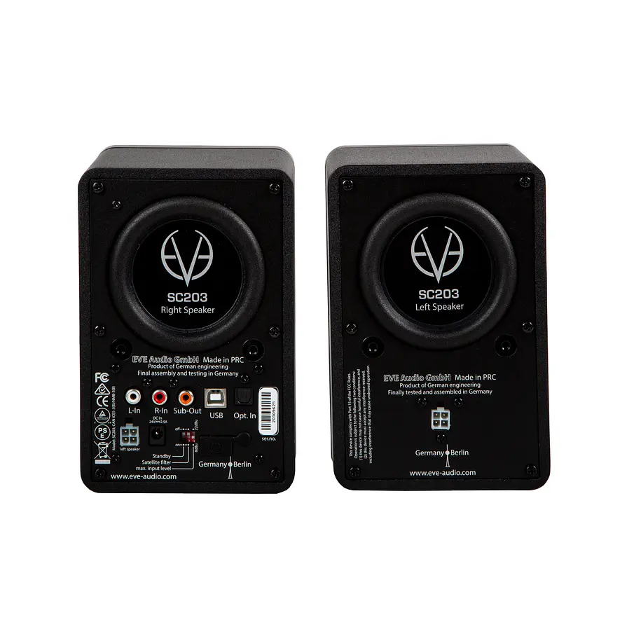 EVE audio SC203 - Sistema de Monitores Master/Slave 3