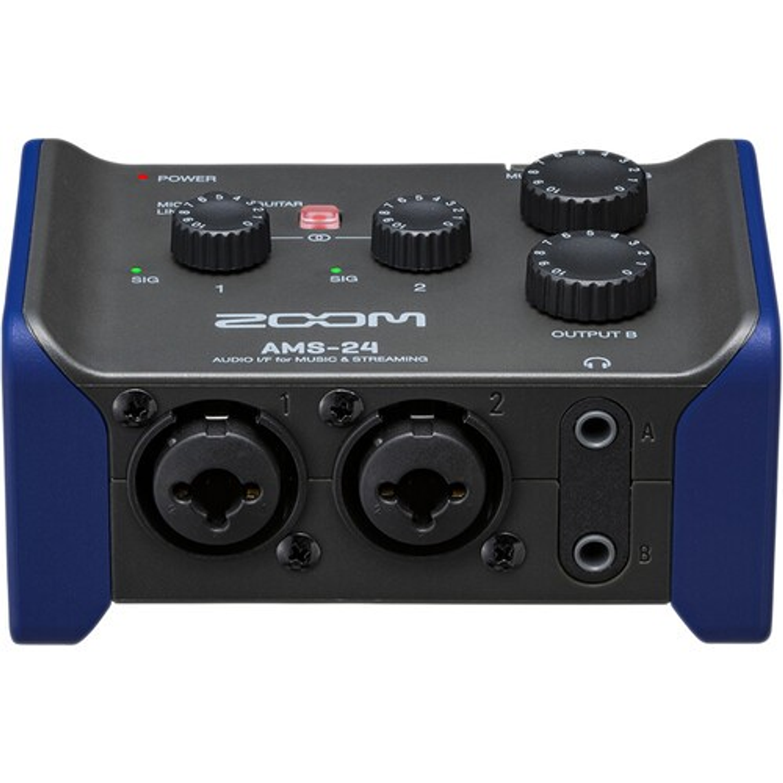 Zoom AMS-24 2x4 USB Interfaz de Audio Para Streaming y Músicos 2