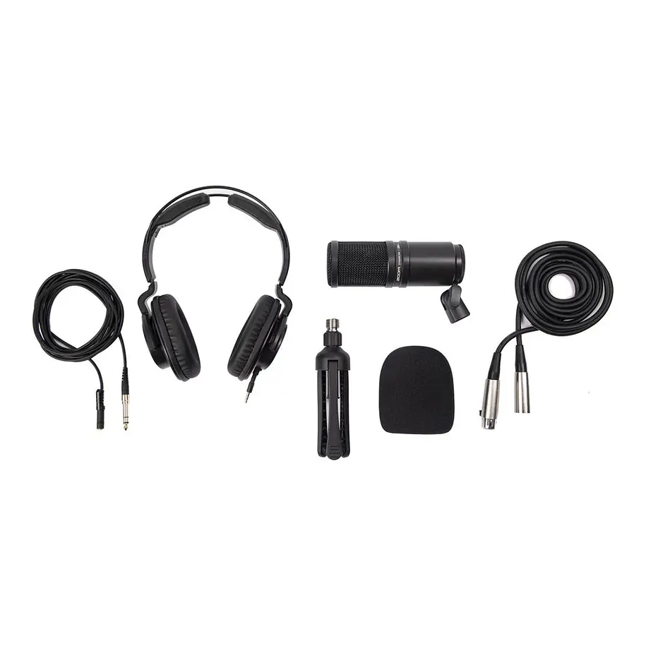Zoom ZDM-1PMP Pack Podcast Micrófono Profesional Con Audífonos y Trípode 2