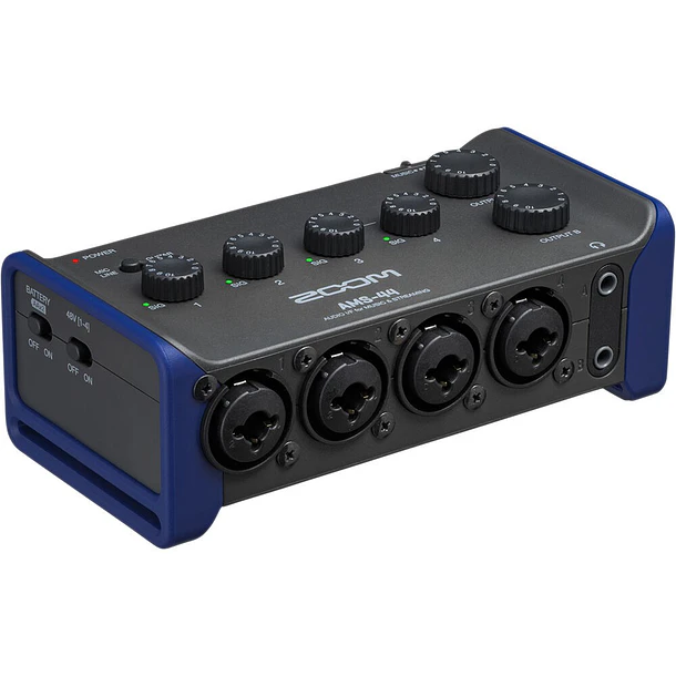 Zoom AMS-44 2x4 USB Interfaz de Audio Para Streaming y Músicos 1