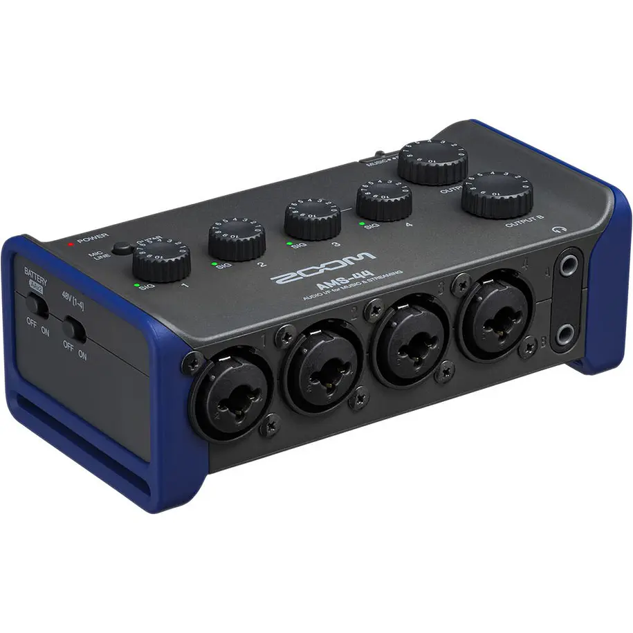Zoom AMS-44 2x4 USB Interfaz de Audio Para Streaming y Músicos 1