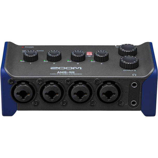 Zoom AMS-44 2x4 USB Interfaz de Audio Para Streaming y Músicos 2