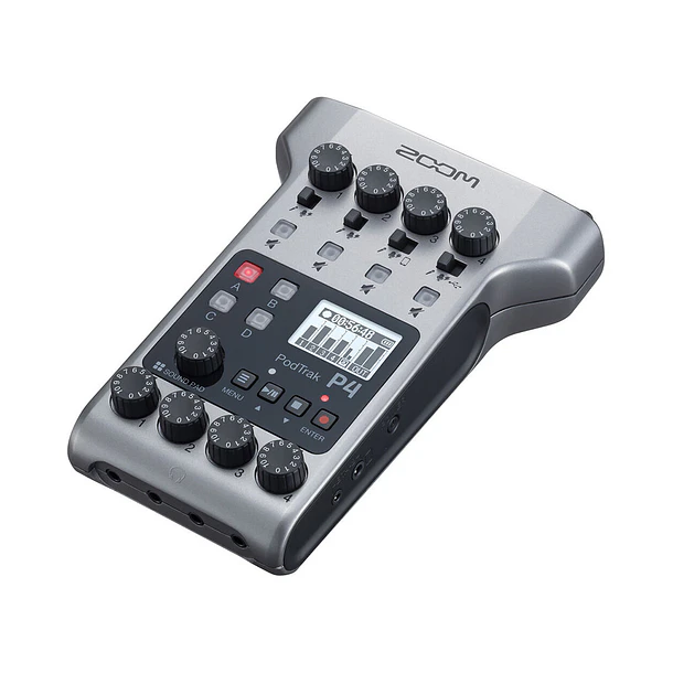 Zoom PodTrak P4 Grabador de podcasts multipista portátil 3